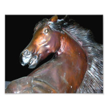 Escultura de bronce del caballo fotografia