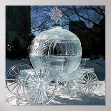 Escultura de hielo poster