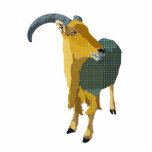 Escultura de la foto del Aoudad del claro de luna esculturas fotograficas