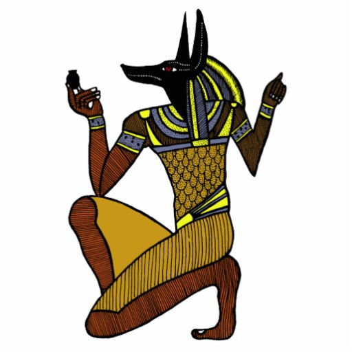 Escultura de la foto del arrodillamiento Anubis Esculturas Fotográficas