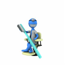 Escultura de la foto del dentista escultura fotográfica