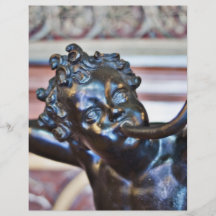Escultura del cuerno del muchacho que sopla tarjetas publicitarias