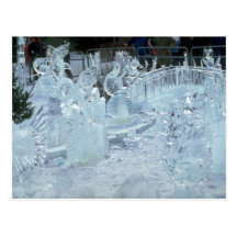 Esculturas de hielo postales