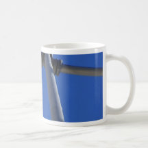 Esculturas de las barras de metal taza de café