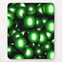 Esferas verdes Mousepad Alfombrillas De Ratón