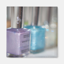 Esmalte de uñas púrpura iman para frigorífico