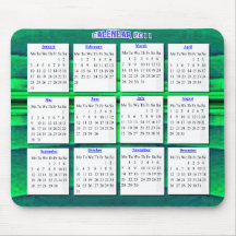 Esmeralda Mousepad del calendario   2011 Tapetes De Ratones