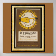 Esmero de los pozos de Poster-WPA Chicago-Ida B