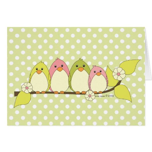 Ésos saltan los pájaros felicitaciones