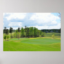 Espacio abierto del campo de golf impresiones