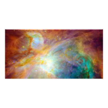 Espacio de Hubble Spitzer de la nebulosa de Orión Tarjeta Personal Con Foto