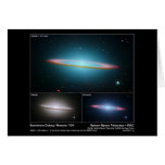 Espacio de Spitzer de la galaxia del sombrero (104 Tarjetón