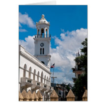 Espacio en blanco de la tarjeta de nota de Santo D