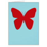 Espacio en blanco retro de la mariposa felicitacion 