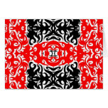 Espacio en blanco rojo del negro del diseño del ar felicitación