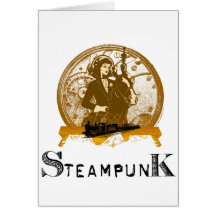 Espacio galón del steampunk del Victorian Tarjeta