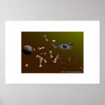 Espacio para un juego del ajedrez posters