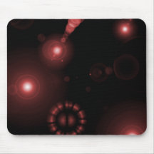 Espacio rojo Mousepad Alfombrilla De Ratón