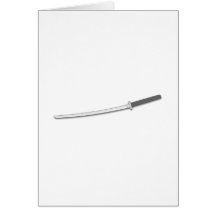 Espada del samurai de Ninja Tarjetas
