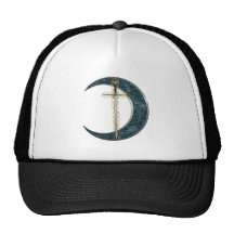 Espada y luna célticas gorros  