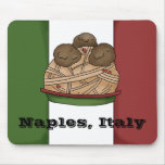 Espaguetis y albóndigas italianos Mousepad Tapetes De Ratones