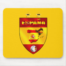 España 1964 2008 escudos del emblema del futbol de alfombrillas de raton