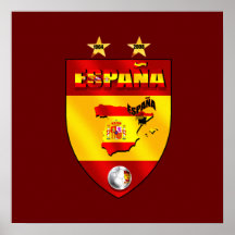 España 1964 2008 escudos del emblema del futbol de impresiones