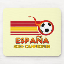 Espana Campeones 2010 Mousepad Alfombrillas De Raton