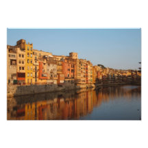 España. Cataluña. Gerona. Casas en el Onyar Foto