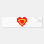 espana-heart. etiqueta de parachoque