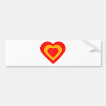 espana-heart. etiqueta de parachoque