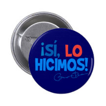 Español de Obama hicimos sí la inauguración Pin