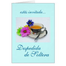 Español: Despedida de Soltera/ducha nupcial Tarjeta