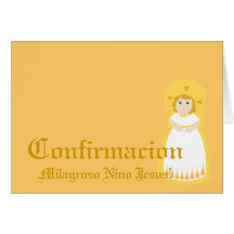 Español-Personalizar milagroso de" Confirmacion" - Tarjeta