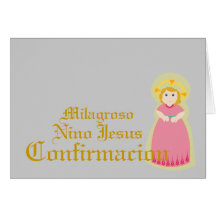 Español-Personalizar milagroso de " Confirmacion"  Tarjeta