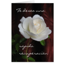Español: Recuperación/consigue bien pronto Felicitacion
