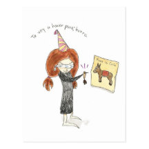 ESPAÑOL Tarjeta De Cumpleaños - Burro Postal