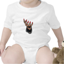 Espantoso-Mano (blanca) Trajes De Bebé