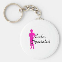 Especialista del color llavero personalizado