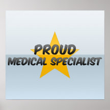 Especialista médico orgulloso posters