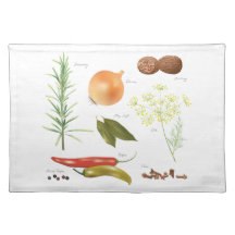 Especias Manteles Individuales