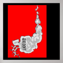 Espectro del rojo de la duda posters