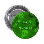 Espectros "truco o invitación del cráneo?" botón pins