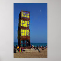 Espejismo de la playa impresiones