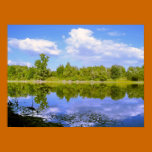 Espejo del lago en la primavera posters