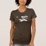 Espera del border collie para ella camiseta oscura