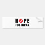 Esperanza de Japón - terremoto y víctimas del tsun Etiqueta De Parachoque