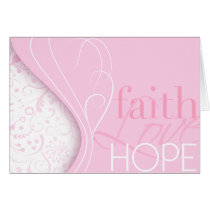 Esperanza del amor de la fe tarjetas