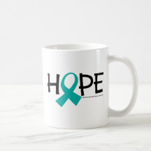Esperanza del cáncer de cuello del útero taza de café