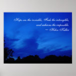 Esperanza del cielo azul poster